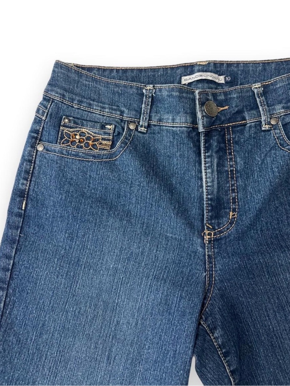 Bandolino Mid-Rise Indigo Flare Jeans
